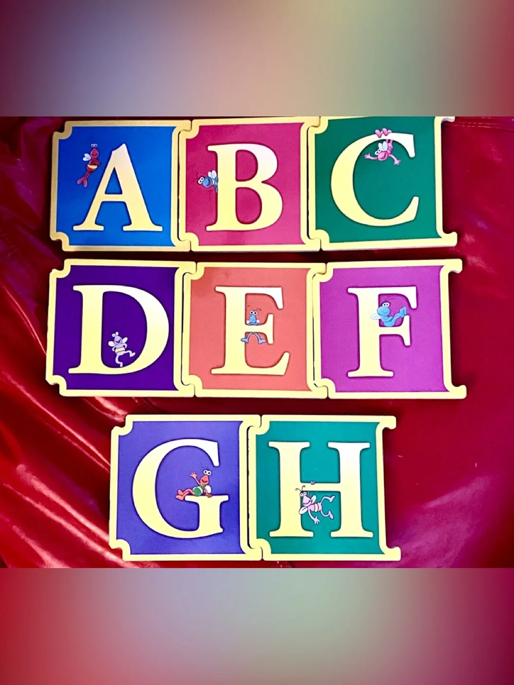SESAME STREET ABCs 26 Interlocking Alphabet Board Books Set VG IN BOX…& MORE!!